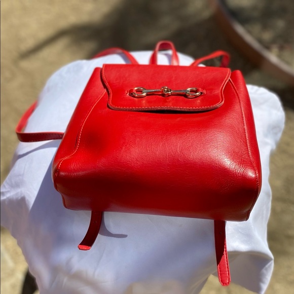 NW Brandy Melville 💯 leather backpack, Sz 10”x9” - Picture 2 of 11